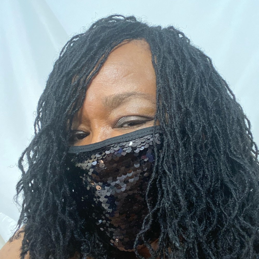 Black Sequin Mask Bling Face Cover Party Birthday
